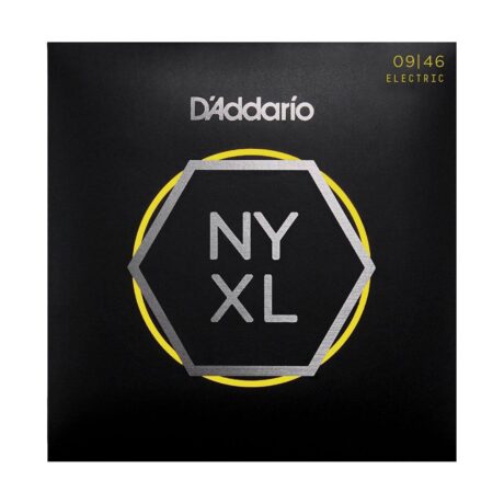 The NYXL Nickel Wound Super Light Top/Regular Bottom guitar strings come in gauges 9-46.